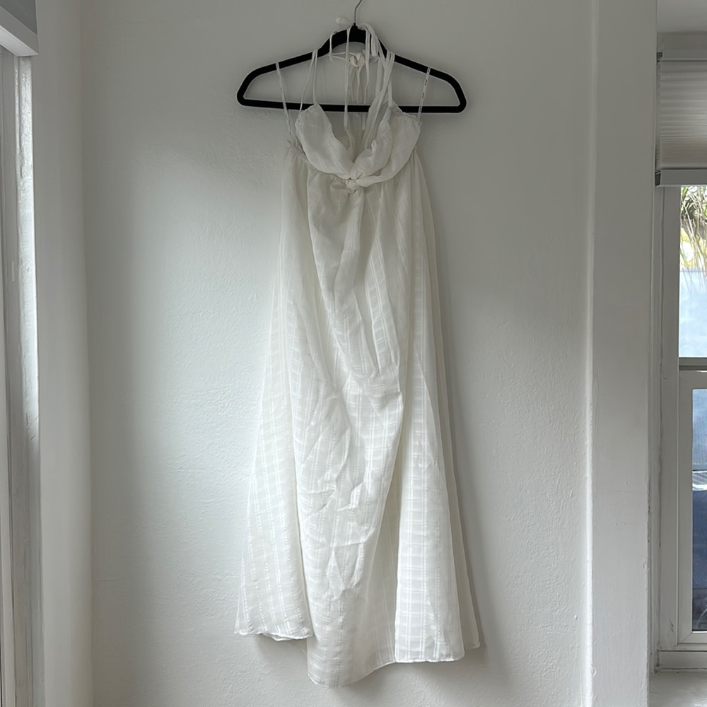 Sabo Skirt cutout maxi dress in white